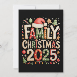Patchwork-Familien-Weihnachten 2025 Xmas Ferien Feiertagskarte