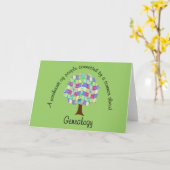 Patchwork Family Tree Karte (Gelbe Blume)