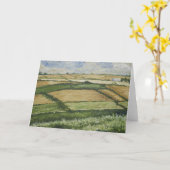 Patchwork fängt Gruß-Karte auf Karte (Gelbe Blume)