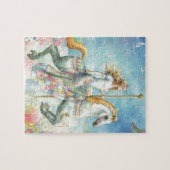 Patchwork, Fantasie-Karussell durch Schotten Puzzle (Horizontal)