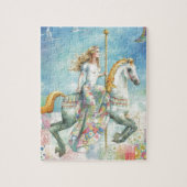 Patchwork, Fantasie-Karussell durch Schotten Puzzle (Vertikal)