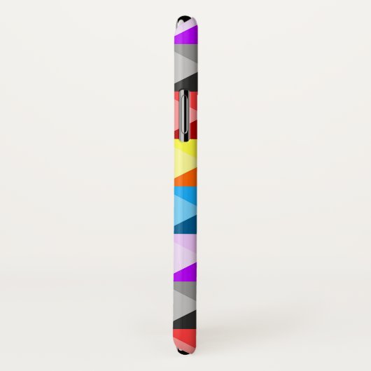 Patchwork Farbiges geometrisches Monogramm Case-Mate iPhone Hülle (Hinten/Rechts)