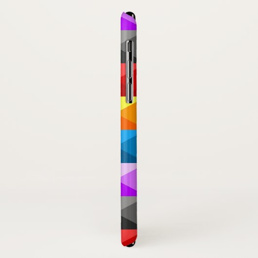 Patchwork Farbiges geometrisches Monogramm Case-Mate iPhone Hülle (Hinten/Links)