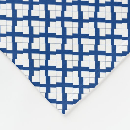 Patchwork Finnland Flaggenmuster Fleecedecke (Ecke)