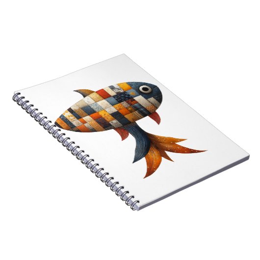 Patchwork Fish Notebook Notizblock (Rechte Seite)