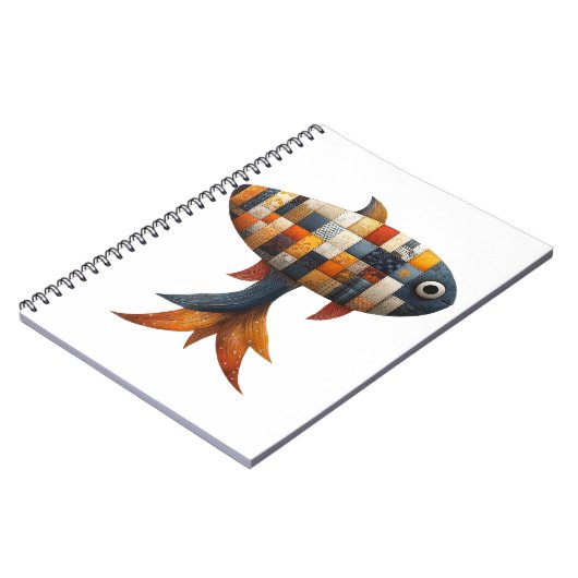 Patchwork Fish Notebook Notizblock (Linke Seite)