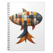 Patchwork Fish Notebook Notizblock (Vorderseite)