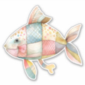 Patchwork Fish Sticker (Vorderseite)