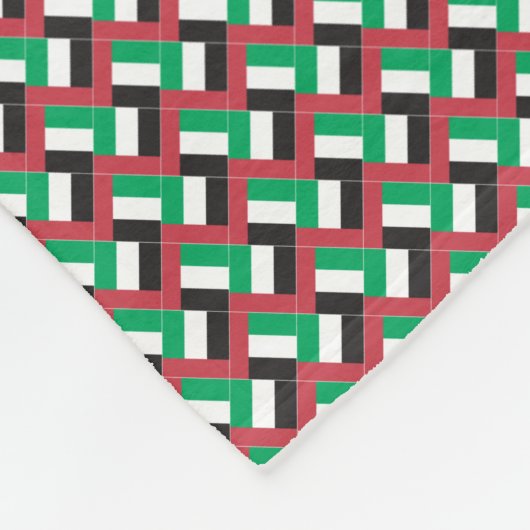 Patchwork Flag Patches für die Vereinigten Arabisc Fleecedecke (Ecke)