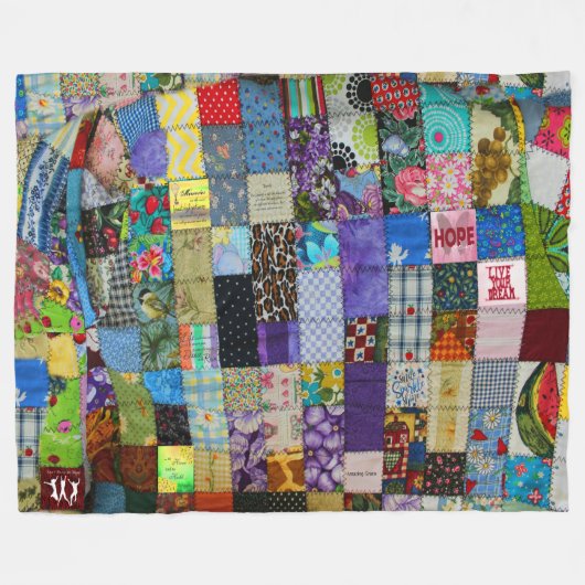 PATCHWORK FLEECEDECKE (Vorderseite (Horizontal))