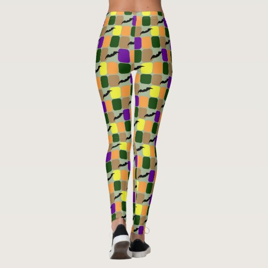Patchwork-Fleets Leggings (Rückseite)
