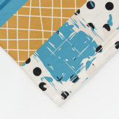 Patchwork-Fliesen Nahtloses Muster Fleecedecke (Ecke)