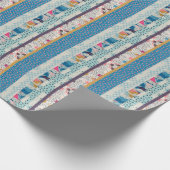 Patchwork-Fliesen Nahtloses Muster Geschenkpapier (Ecke)