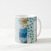 Patchwork-Fliesen Nahtloses Muster Kaffeetasse (VorderseiteRechts)