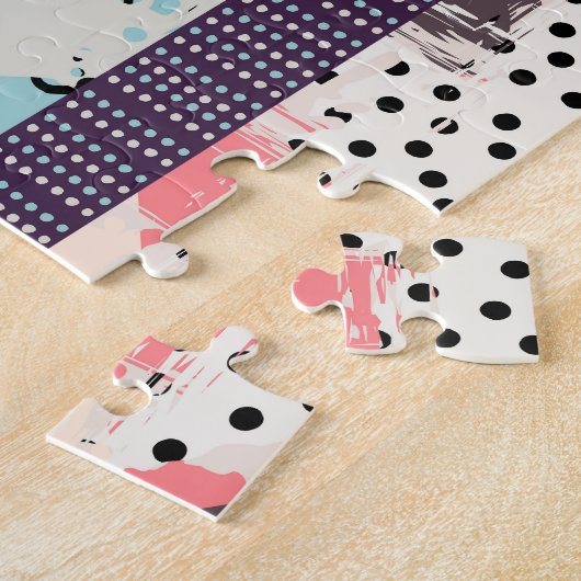 Patchwork-Fliesen Nahtloses Muster Puzzle (Seite)