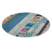 Patchwork-Fliesen Nahtloses Muster Schneidebrett (Ecke)