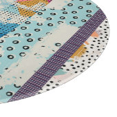 Patchwork-Fliesen Nahtloses Muster Schneidebrett (Ecke)