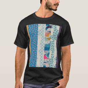 Patchwork-Fliesen Nahtloses Muster T-Shirt