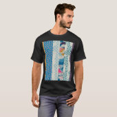Patchwork-Fliesen Nahtloses Muster T-Shirt (Vorne ganz)