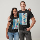 Patchwork-Fliesen Nahtloses Muster T-Shirt (Unisex)