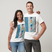 Patchwork-Fliesen Nahtloses Muster T-Shirt (Unisex)