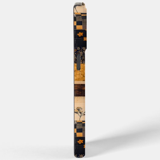Patchwork Floral Harmony - Bold Artistic Case-Mate iPhone Hülle (Rückseite / Rechts)