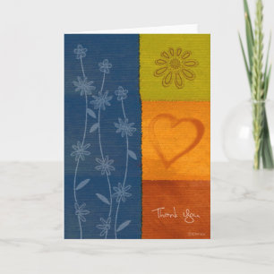 Patchwork Flowers2-Thank You Dankeskarte