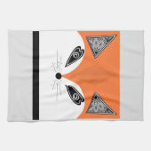 Patchwork Fox, applique Fox, Fox Geschirrtuch (Horizontal)