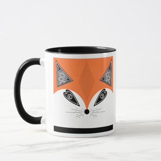 Patchwork Fox, applique Fox, Fox, Kinder Tasse (Links)