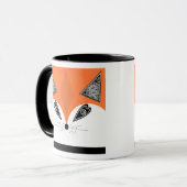 Patchwork Fox, applique Fox, Fox, Kinder Tasse (Vorderseite Links)