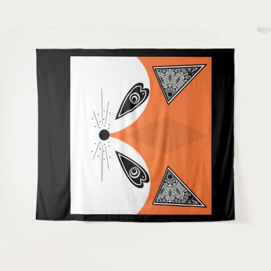 Patchwork Fox, applique Fox, Fox, Kinder Wandteppich (Vorderseite (Horizontal))