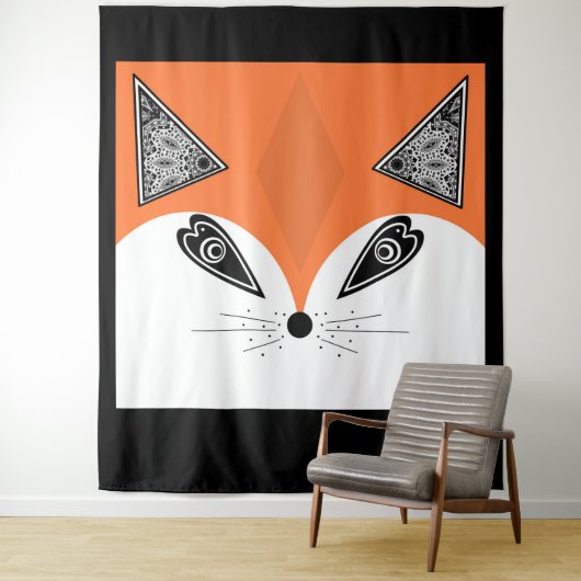 Patchwork Fox, applique Fox, Fox, Kinder Wandteppich (Beispiel)