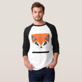 Patchwork Fox, applique Fox, Fox T-Shirt (Vorne ganz)