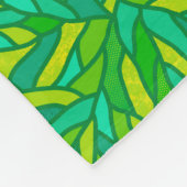 Patchwork für Blätter Fleecedecke (Ecke)