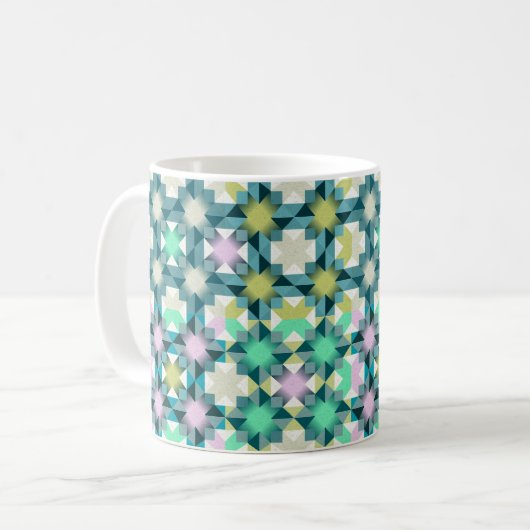 Patchwork für Northern Lights Kaffeetasse (Vorderseite Links)