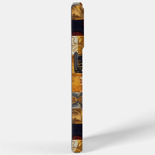 Patchwork Fusion Harmonie - Rustikale Moderne Kuns Case-Mate iPhone Hülle (Rückseite / Rechts)