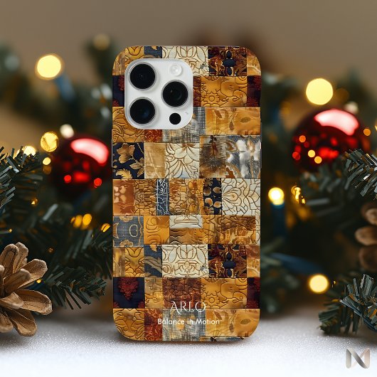 Patchwork Fusion Harmonie - Rustikale Moderne Kuns Case-Mate iPhone Hülle