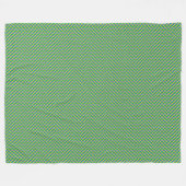 Patchwork Gabon Flag Muster Fleecedecke (Vorderseite (Horizontal))