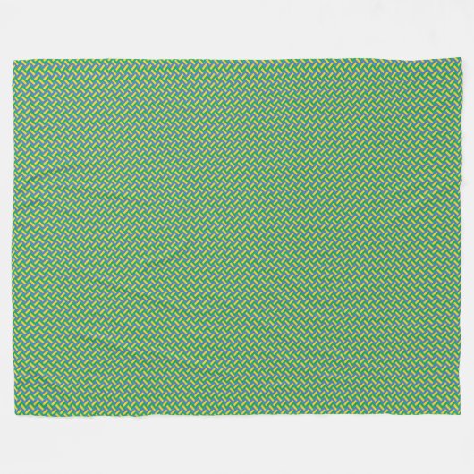 Patchwork Gabon Flag Muster Fleecedecke (Vorderseite (Horizontal))