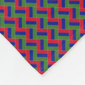 Patchwork Gambia Flag Muster Fleecedecke (Ecke)
