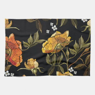 Patchwork Gentle: HandZeichnend Design Geschirrtuch