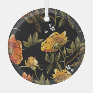 Patchwork Gentle: HandZeichnend Design Ornament Aus Glas