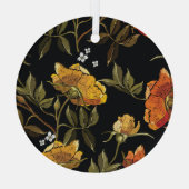 Patchwork Gentle: HandZeichnend Design Ornament Aus Glas (Rückseite)
