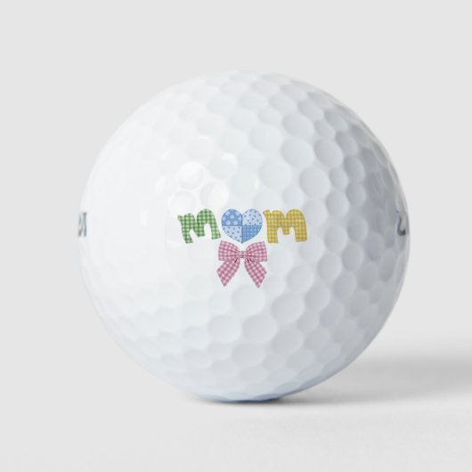 Patchwork-Geschenk zum Muttertag Golfball (Vorderseite)
