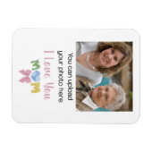 Patchwork-Geschenk zum Muttertag mit individuellem Magnet (Horizontal)