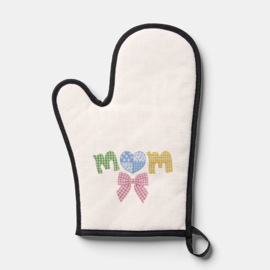 Patchwork-Geschenk zum Muttertag Ofenhandschuh (Vorderseite)