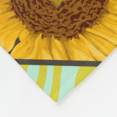 Patchwork-Getreide, Sonnenblumen, geometrisches Mu Fleecedecke (Ecke)
