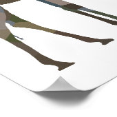 Patchwork Giraffe Poster (Ecke)