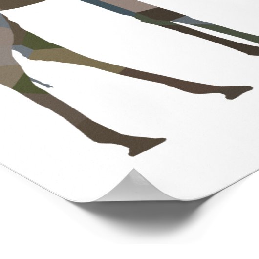 Patchwork Giraffe Poster (Ecke)