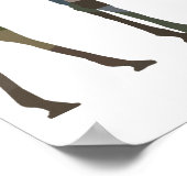 Patchwork Giraffe Poster (Ecke)